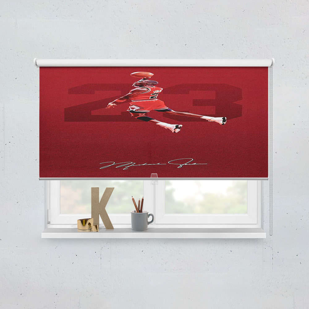Michael Jordan Red Signature Window Roller Blinds Shades