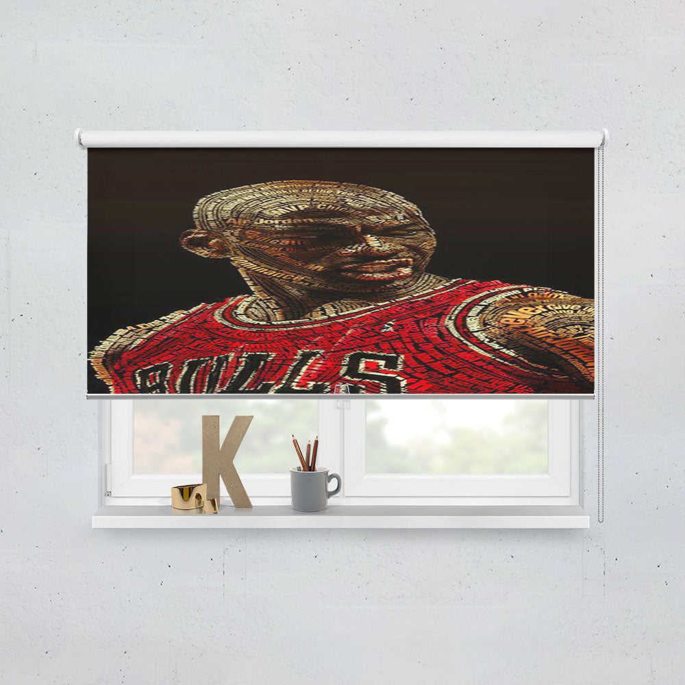 Michael Jordan Typhograpy Window Roller Blinds Shades