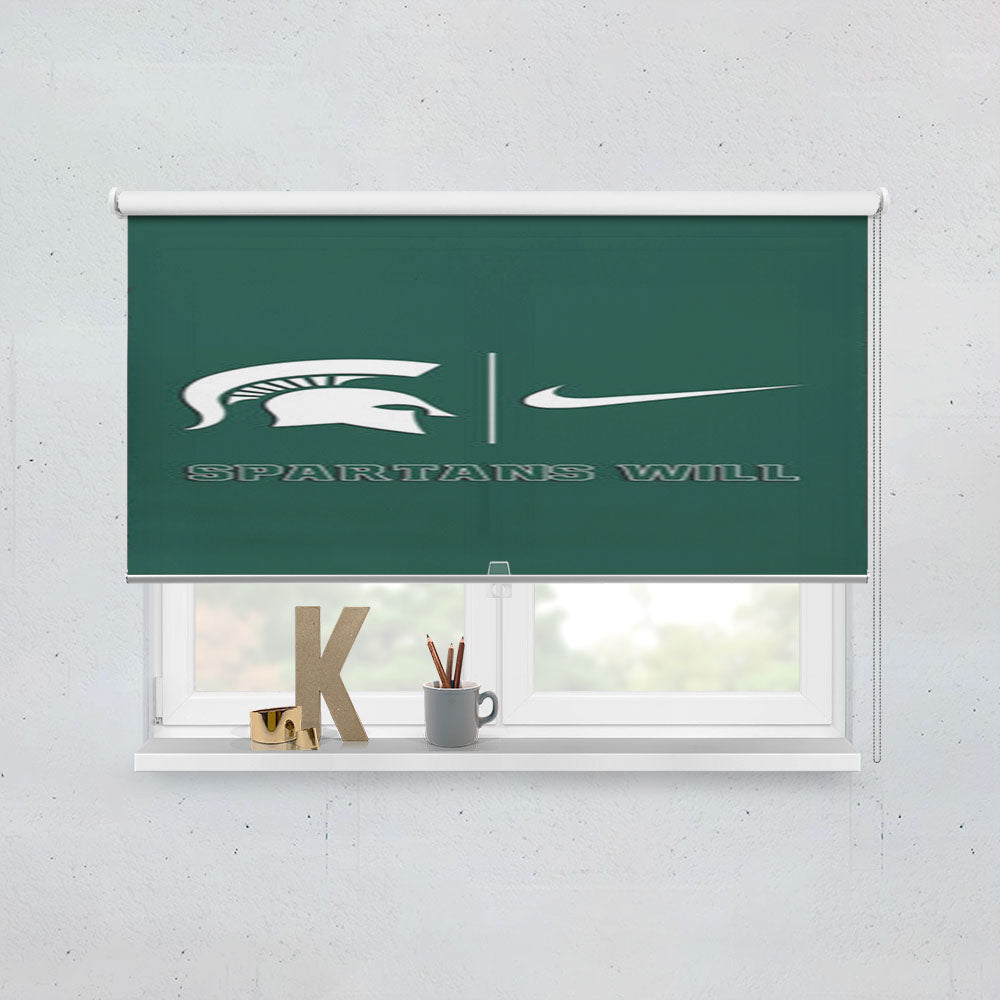 Michigan State Spartans Nike Window Roller Blinds Shades