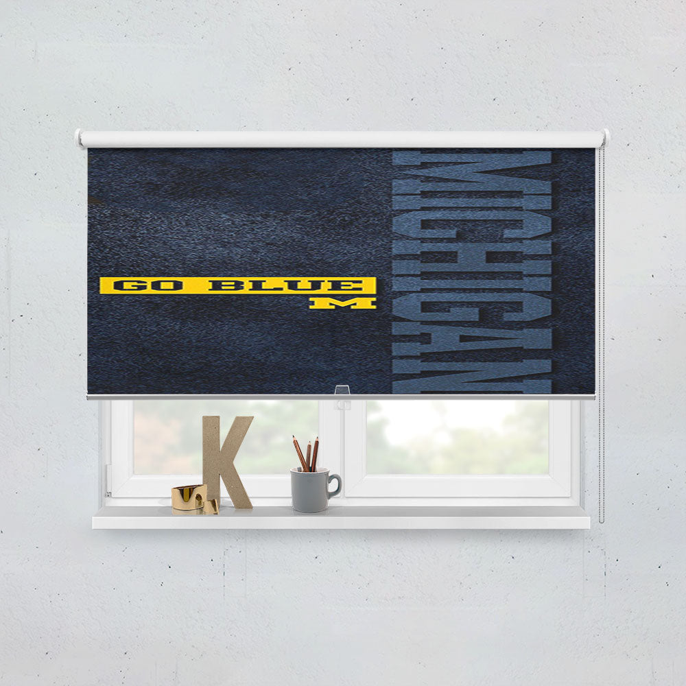 Michigan Wolverines Football 10 Window Roller Blinds Shades