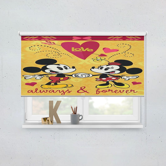 Mickey And Minnie Always Window Roller Blinds Shades