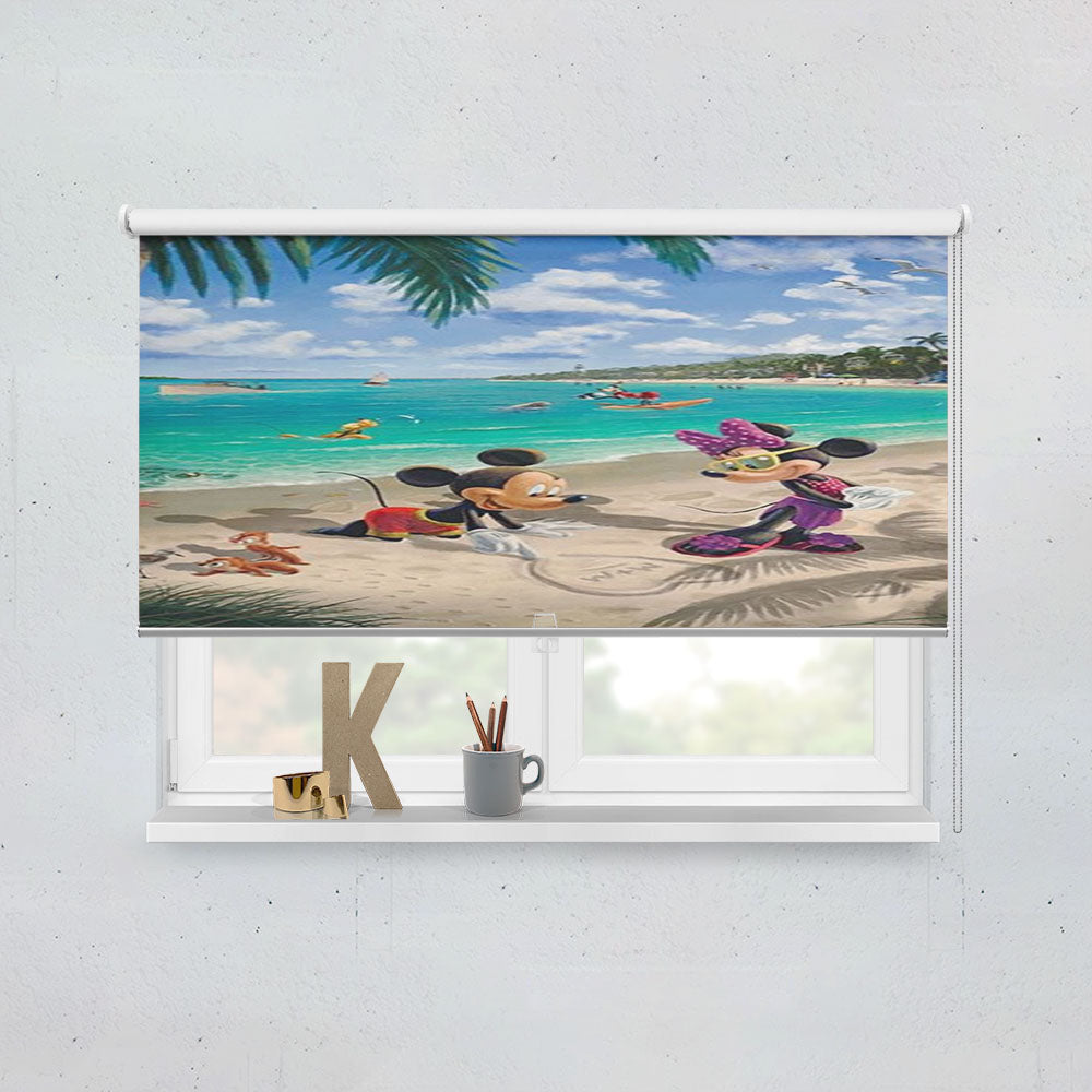 Mickey And Minnie In Florida Window Roller Blinds Shades