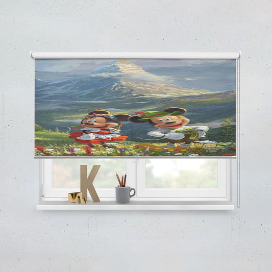 Mickey And Minnie In The Alps Window Roller Blinds Shades