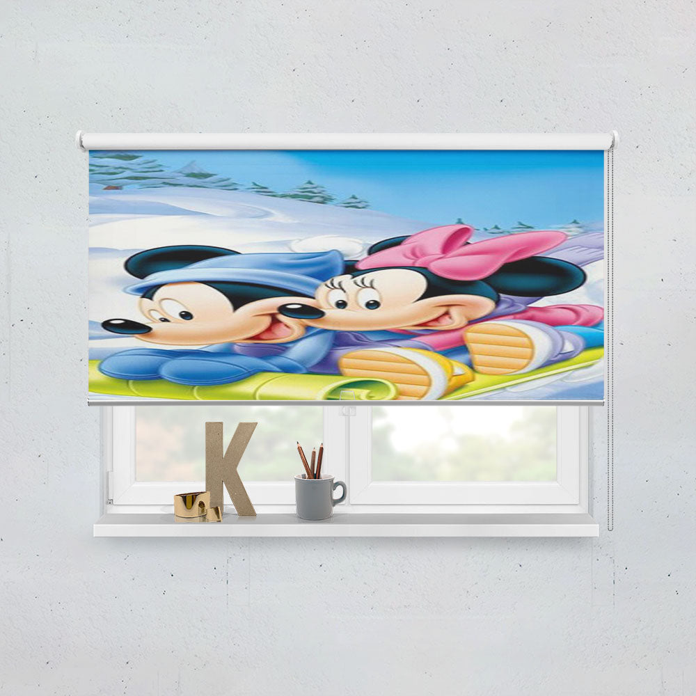 Mickey And Minnie Mose Window Roller Blinds Shades