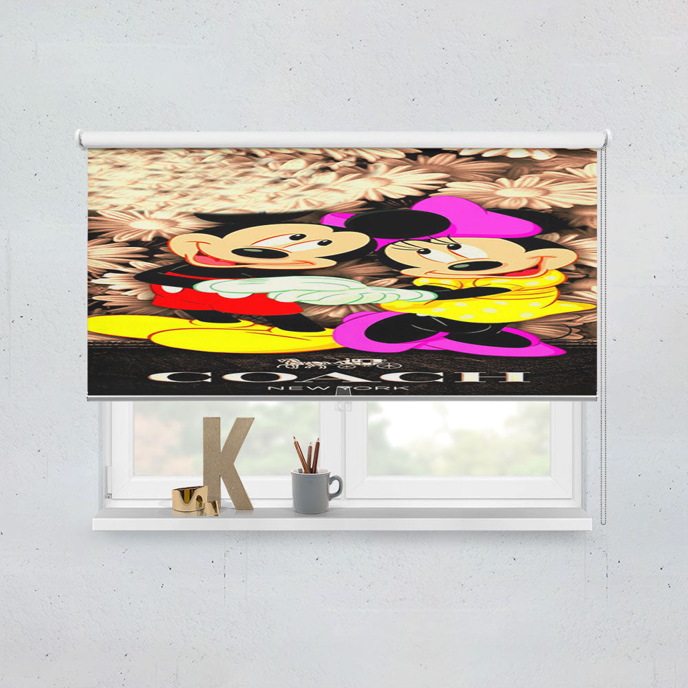 Mickey And Minnie Mouse Coach Cool Window Roller Blinds Shades