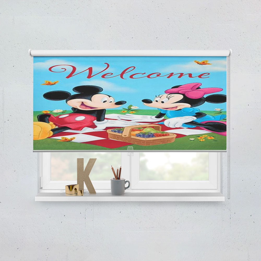 Mickey And Minnie Picnic Window Roller Blinds Shades