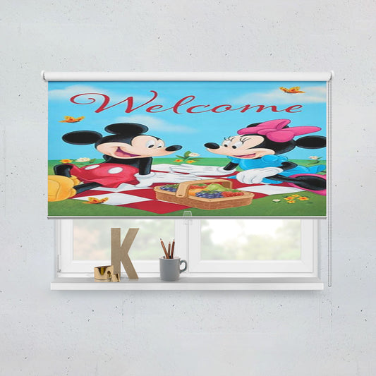 Mickey And Minnie Picnic Window Roller Blinds Shades
