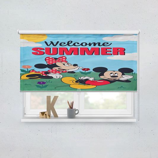 Mickey And Minnie Summer Window Roller Blinds Shades