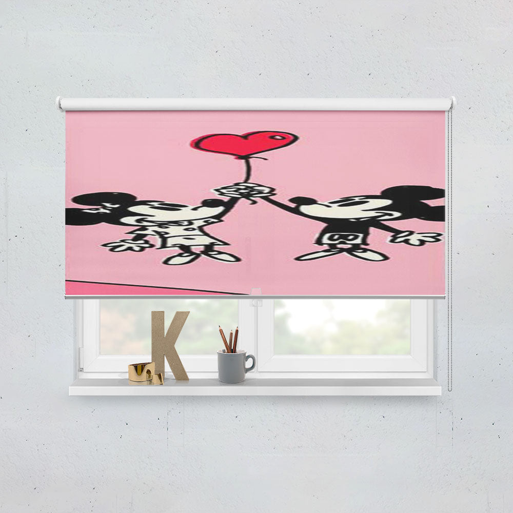 Mickey And Minnie Valentine Window Roller Blinds Shades