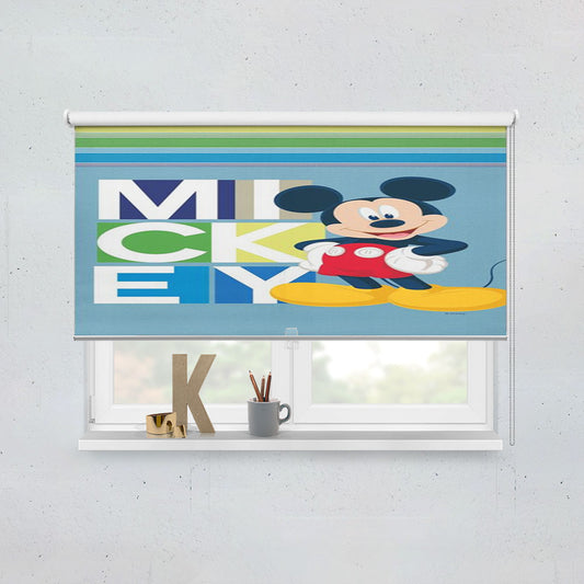 Mickey Blocks Window Roller Blinds Shades