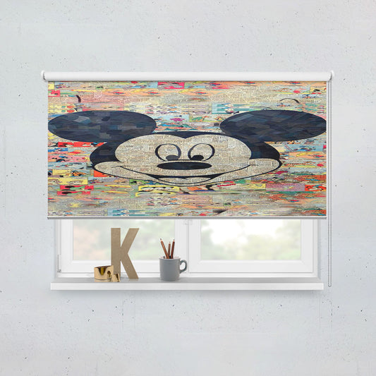 Mickey Disney Comic Collage Window Roller Blinds Shades