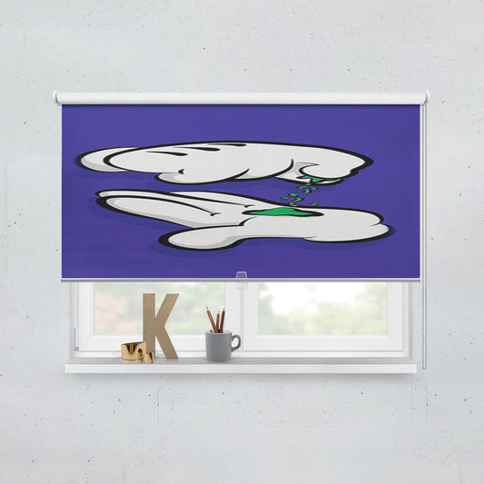 Mickey Hands Weed Window Roller Blinds Shades
