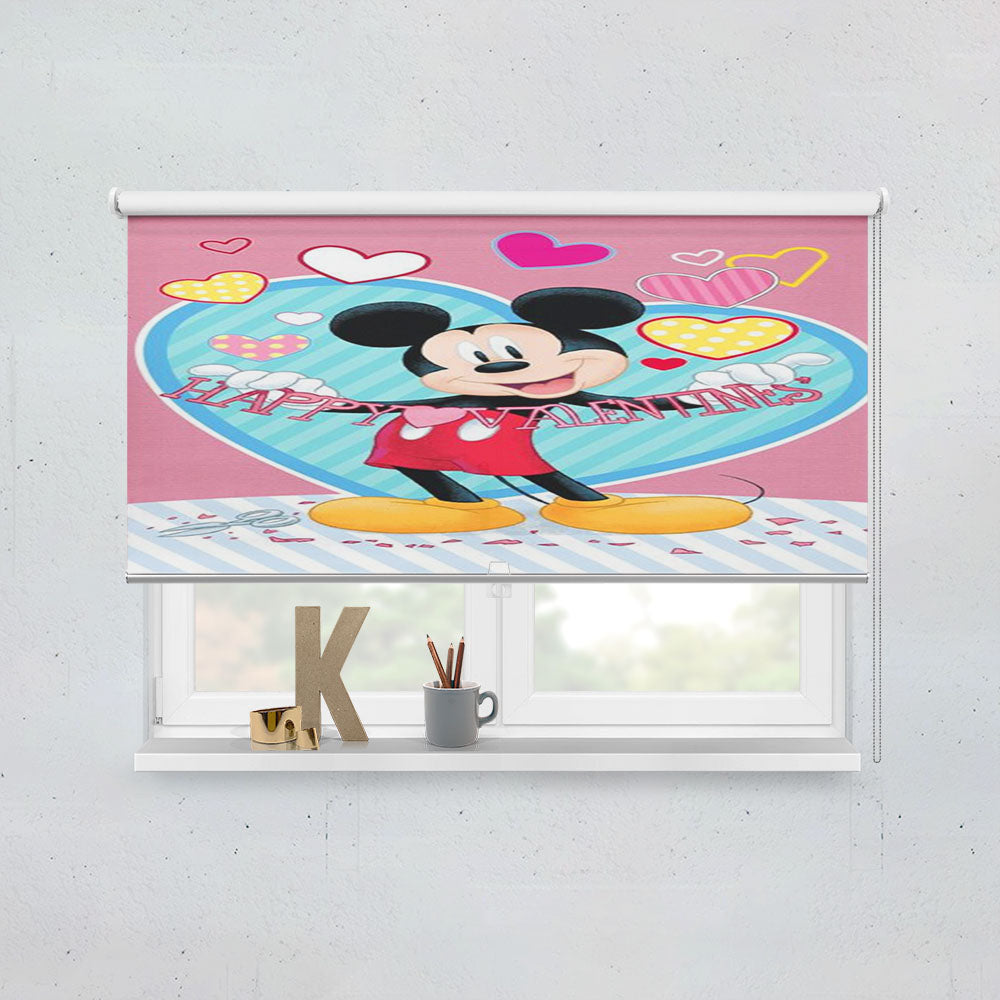 Mickey Happy Valentine’S Window Roller Blinds Shades