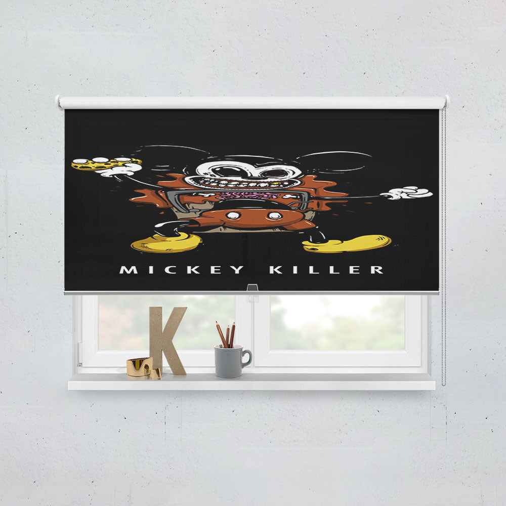 Mickey Killer Chocolate Window Roller Blinds Shades