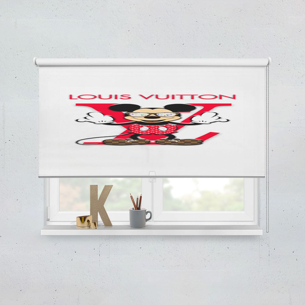 Mickey Louis Vuitton White Window Roller Blinds Shades