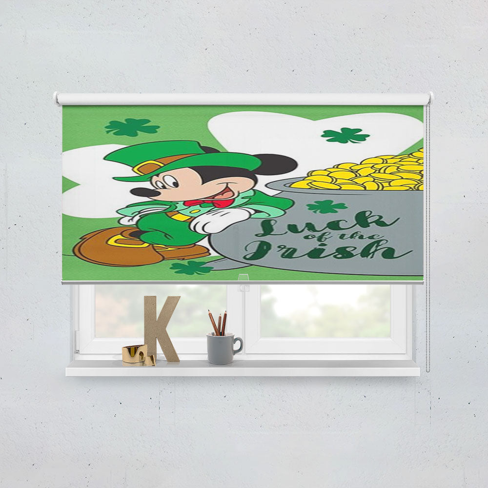 Mickey Luck Of The Irish Window Roller Blinds Shades