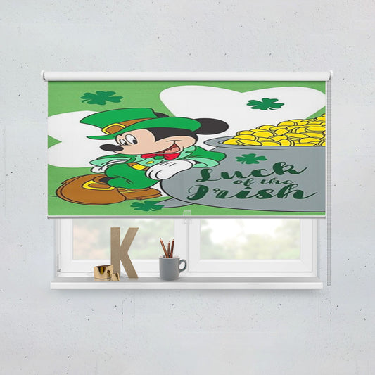 Mickey Luck Of The Irish Window Roller Blinds Shades