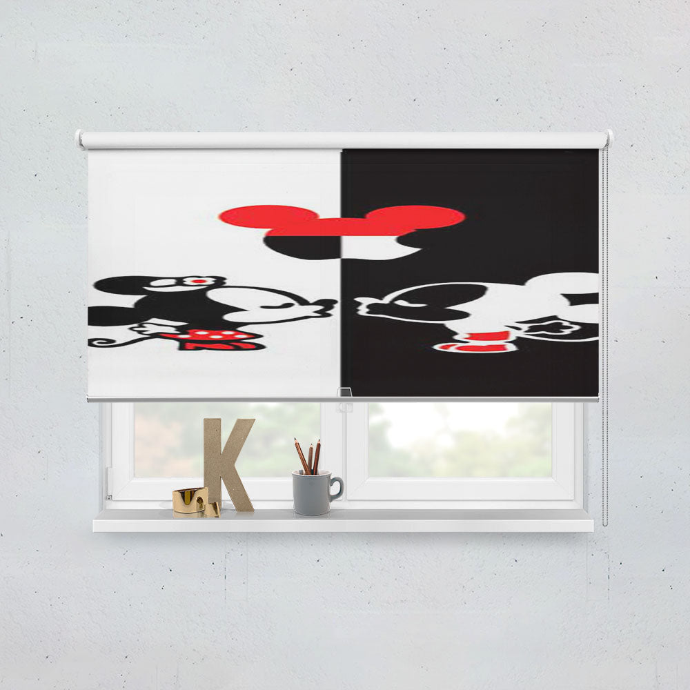 Mickey Minnie Apple Ears Window Roller Blinds Shades