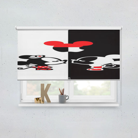 Mickey Minnie Apple Ears Window Roller Blinds Shades