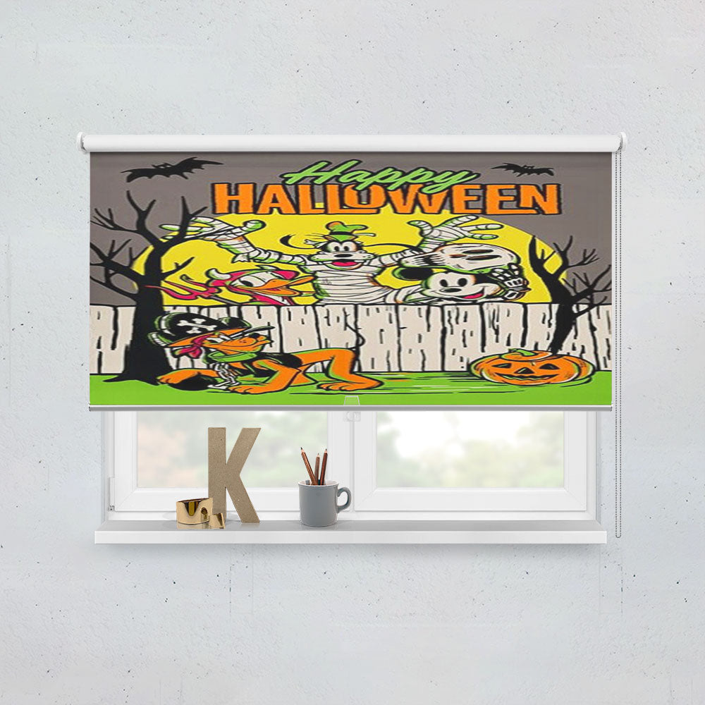 Mickey Mouse And Friends Happy Halloween Window Roller Blinds Shades