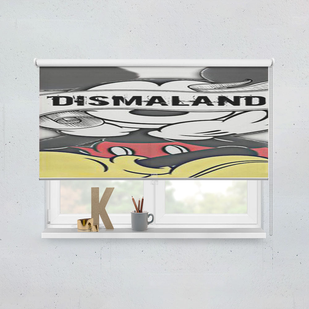 Mickey Mouse Dismaland Window Roller Blinds Shades