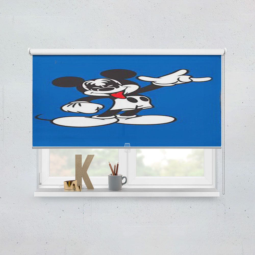 Mickey Mouse Kiss Band Window Roller Blinds Shades