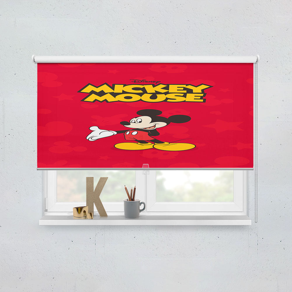 Mickey Mouse Red Window Roller Blinds Shades
