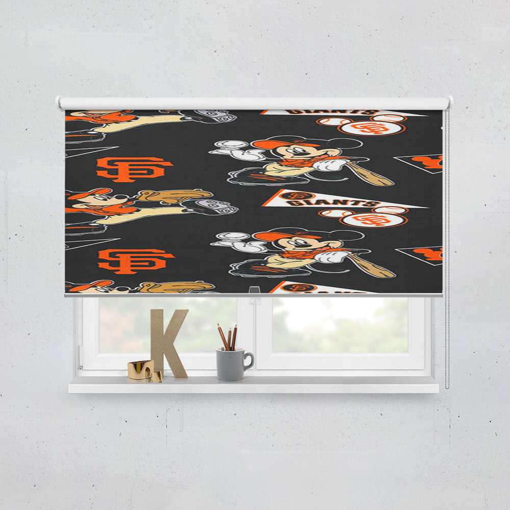 Mickey Mouse San Francisco Giants Window Roller Blinds Shades