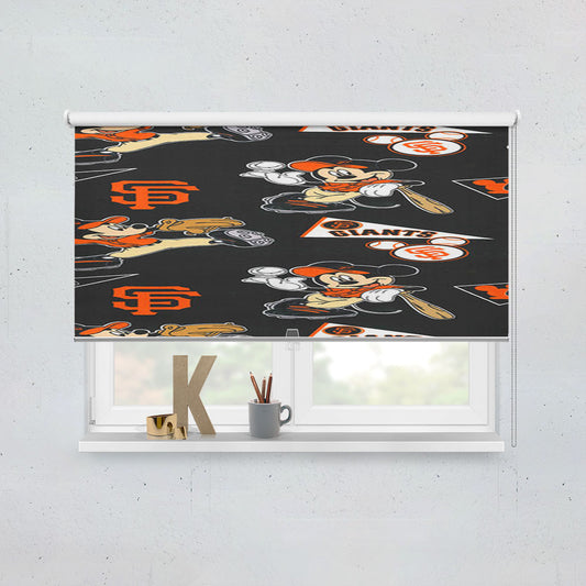 Mickey Mouse San Francisco Giants Window Roller Blinds Shades