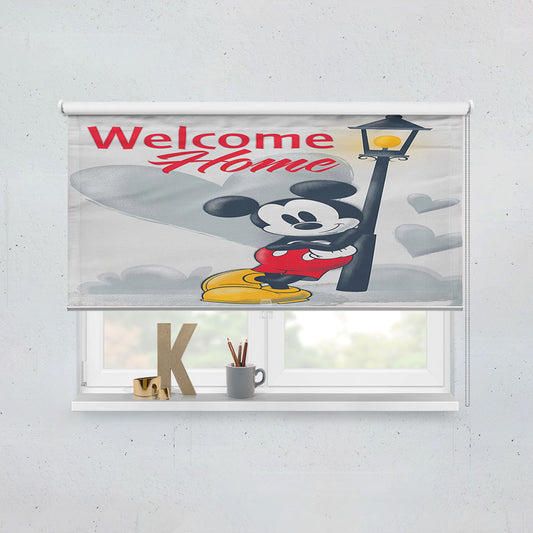 Mickey Mouse Welcome Window Roller Blinds Shades