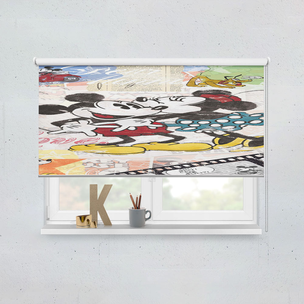 Mickey Retro Minnie Mouse Window Roller Blinds Shades