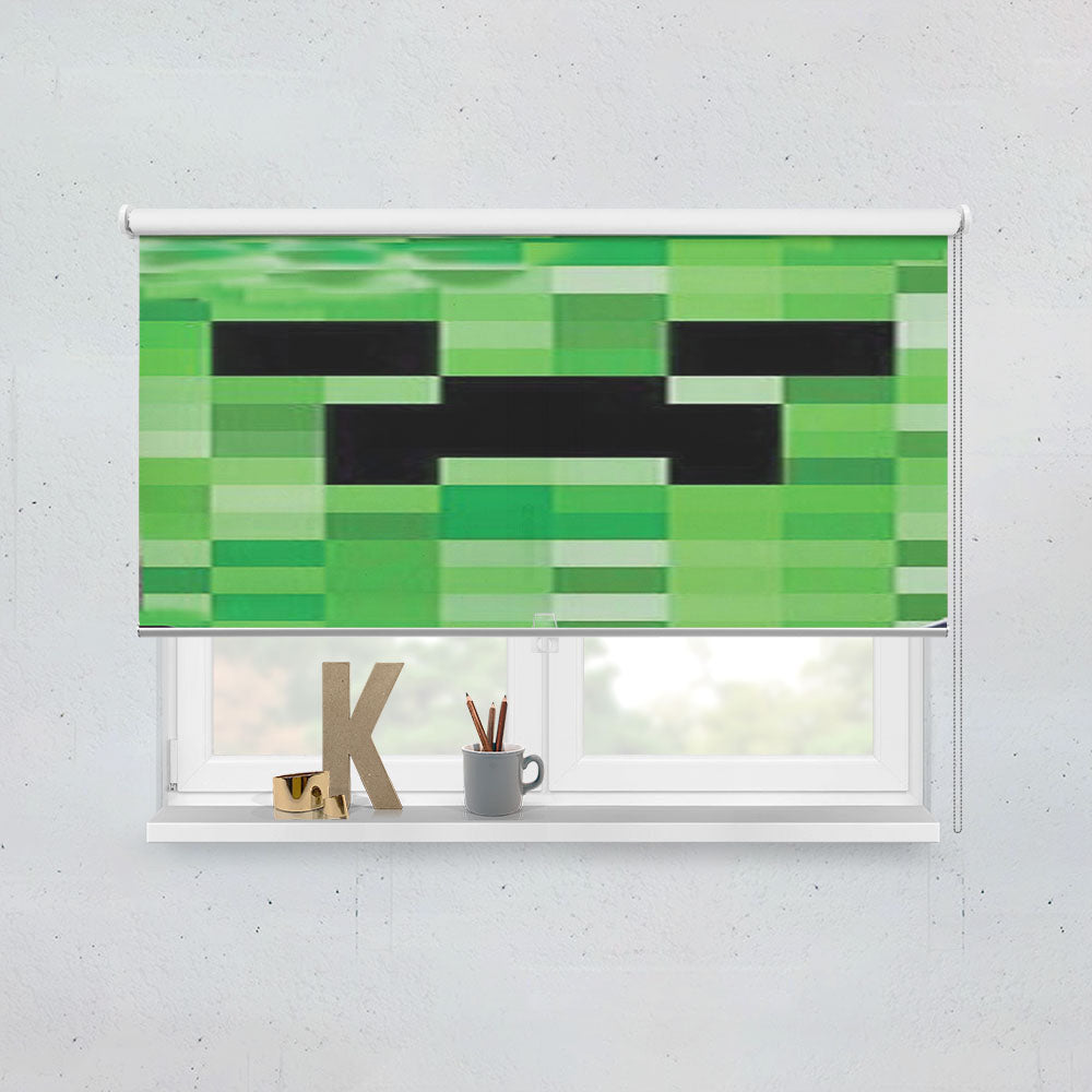Minecraft Creeper Video Game Window Roller Blinds Shades