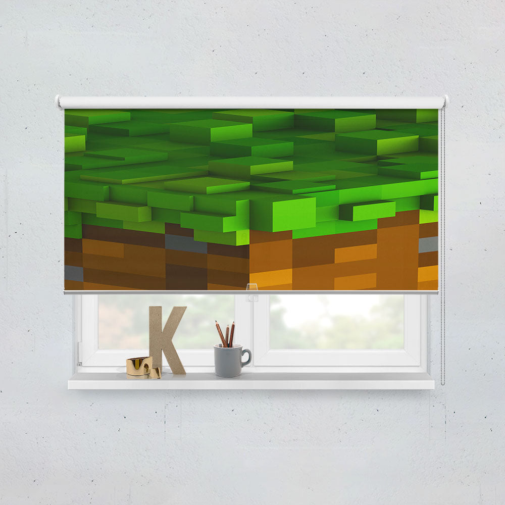 Minecraft Cuboids Window Roller Blinds Shades