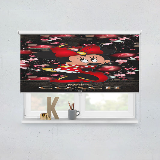 Minnie Mouse Coach Flowers New Window Roller Blinds Shades