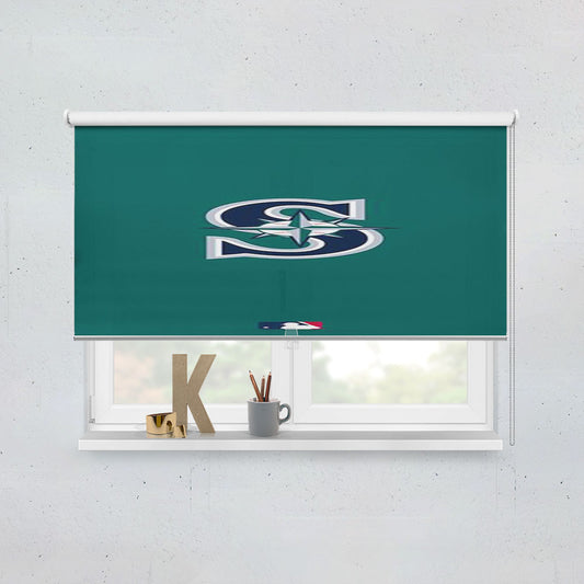 Mlb Seattle Mariners Green Window Roller Blinds Shades
