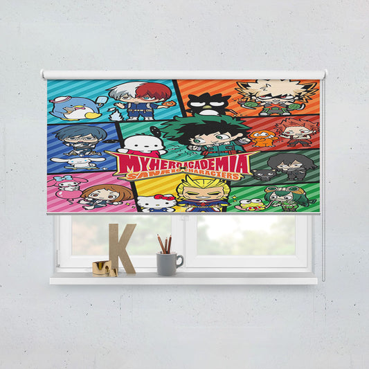 My Hero Academia X Cute Pokemon Window Roller Blinds Shades