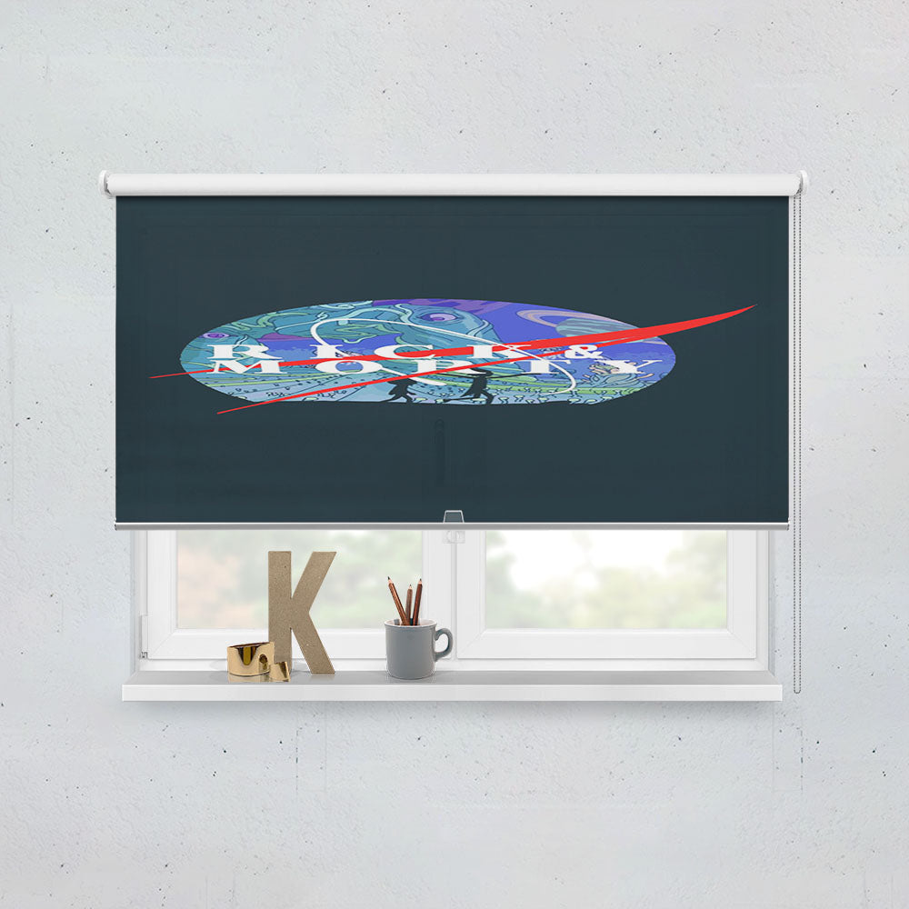 Nasa Rick And Morty Galaxy Window Roller Blinds Shades