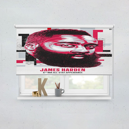 Nba All Star James Harden Window Roller Blinds Shades