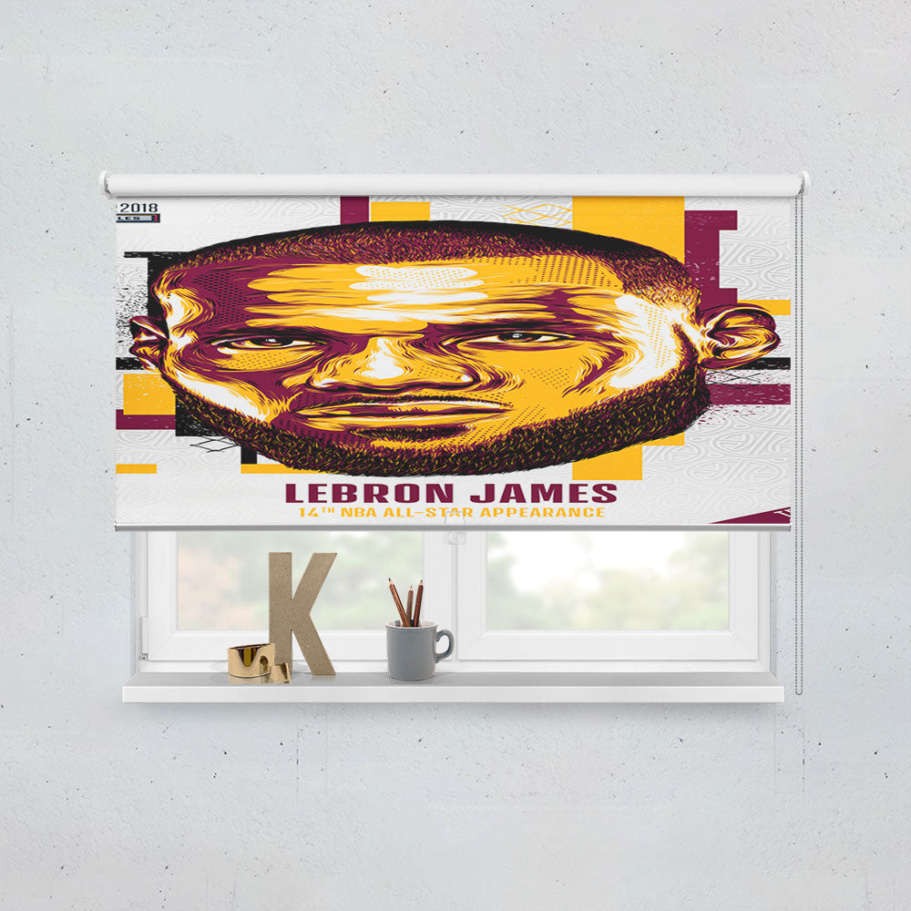 Nba All Star Lebron James Window Roller Blinds Shades