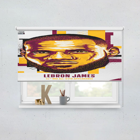 Nba All Star Lebron James Window Roller Blinds Shades