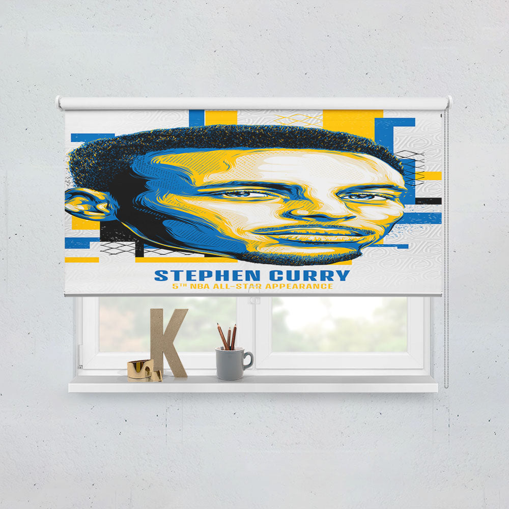 Nba All Star Stephen Curry Window Roller Blinds Shades