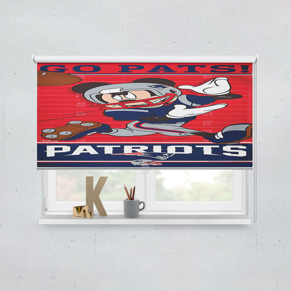 New England Patriots Disney Mickey Mouse Window Roller Blinds Shades