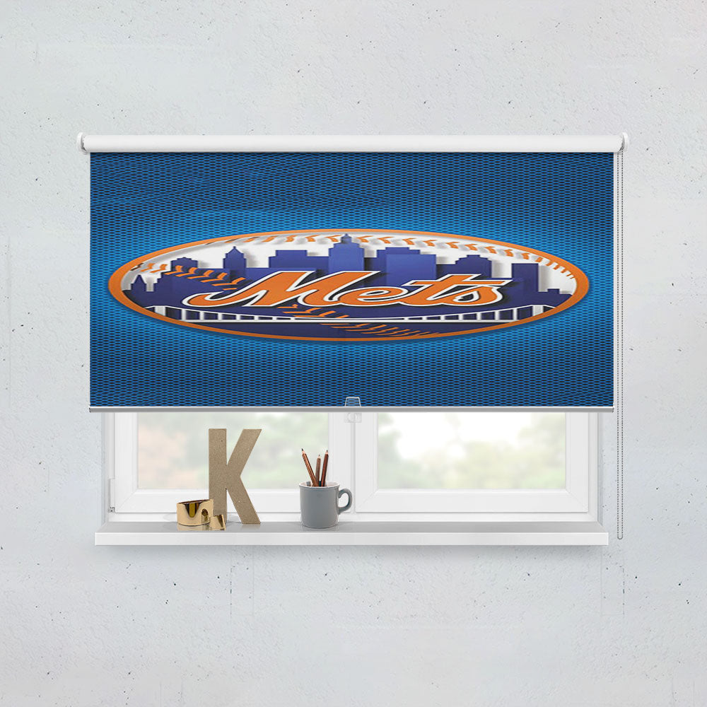 New York Mets Ny Logo Window Roller Blinds Shades