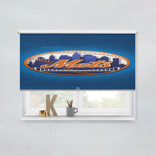 New York Mets Ny Logo Window Roller Blinds Shades