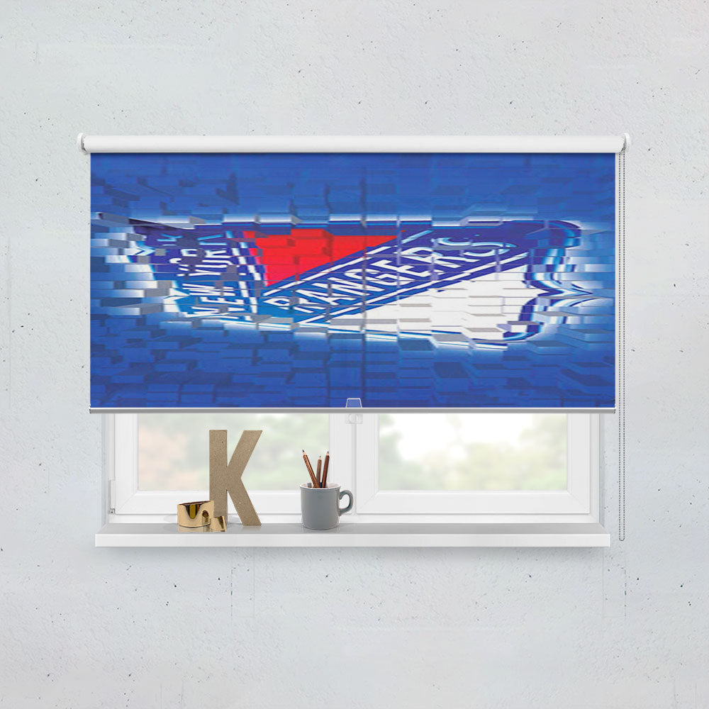 New York Rangers D Window Roller Blinds Shades