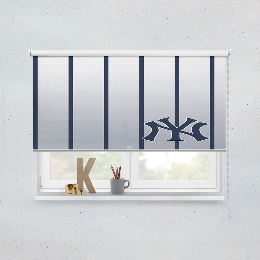 New York Yankees Pattern Window Roller Blinds Shades