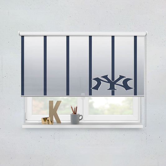 New York Yankees Pattern Window Roller Blinds Shades