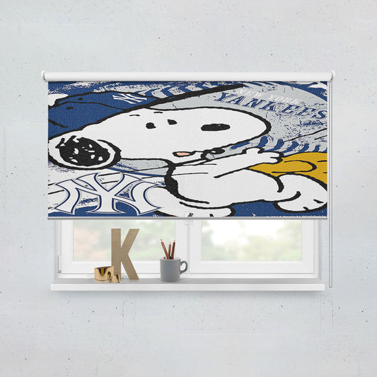 New York Yankees Snoopy Window Roller Blinds Shades