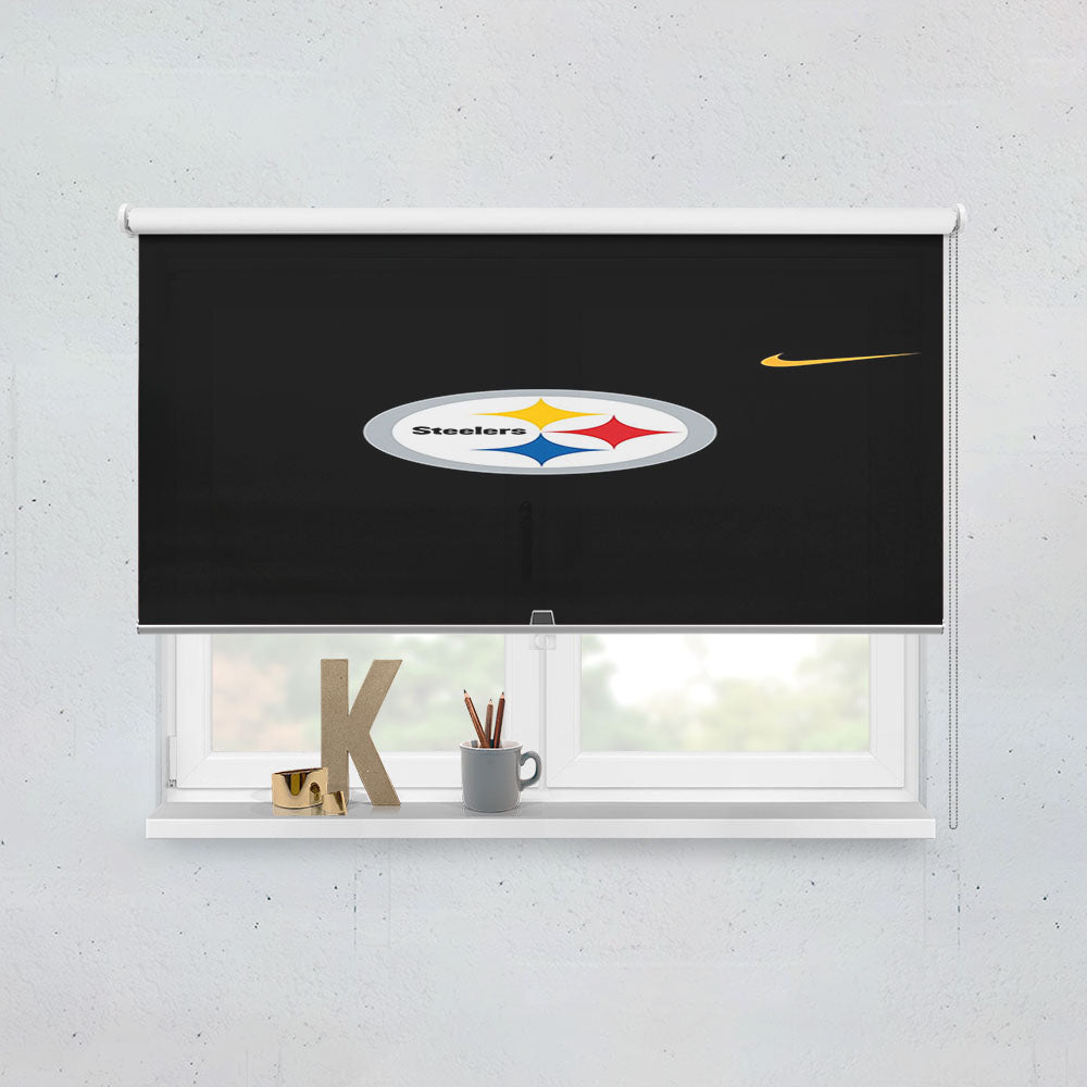 Nfl Pittsburgh Steelers Black Wallpapers Window Roller Blinds Shades