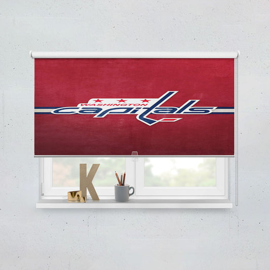 Nhl Washington Capitals Sport Logo 2 Window Roller Blinds Shades